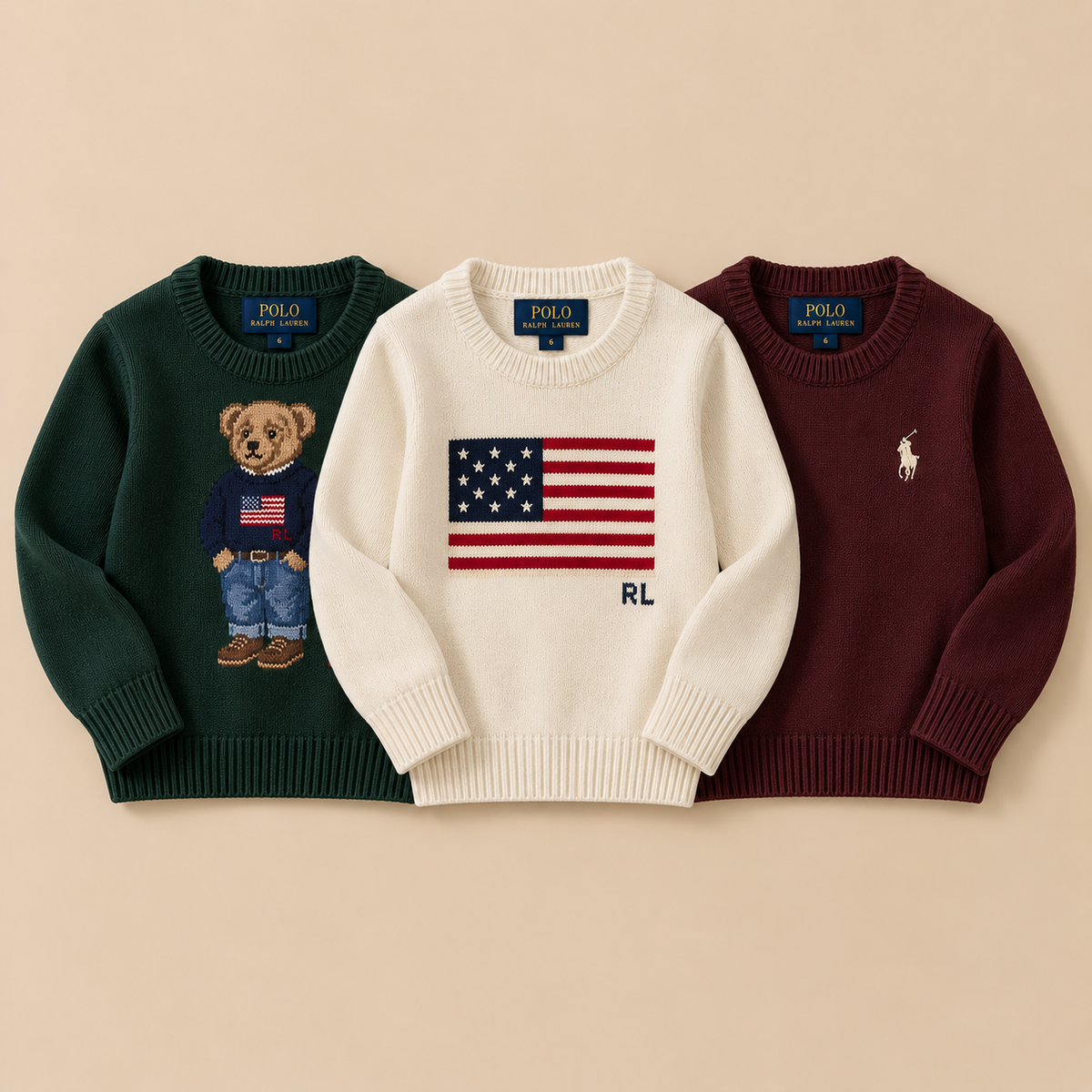 Box de pulls Ralph Lauren enfant seconde main en lot pour revendeurs – O'FRIP