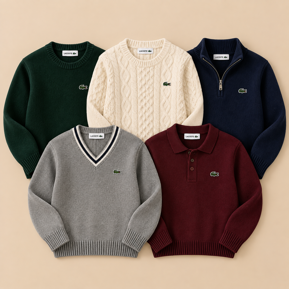 Box de pulls Lacoste seconde main en lot pour revendeurs – O'FRIP
