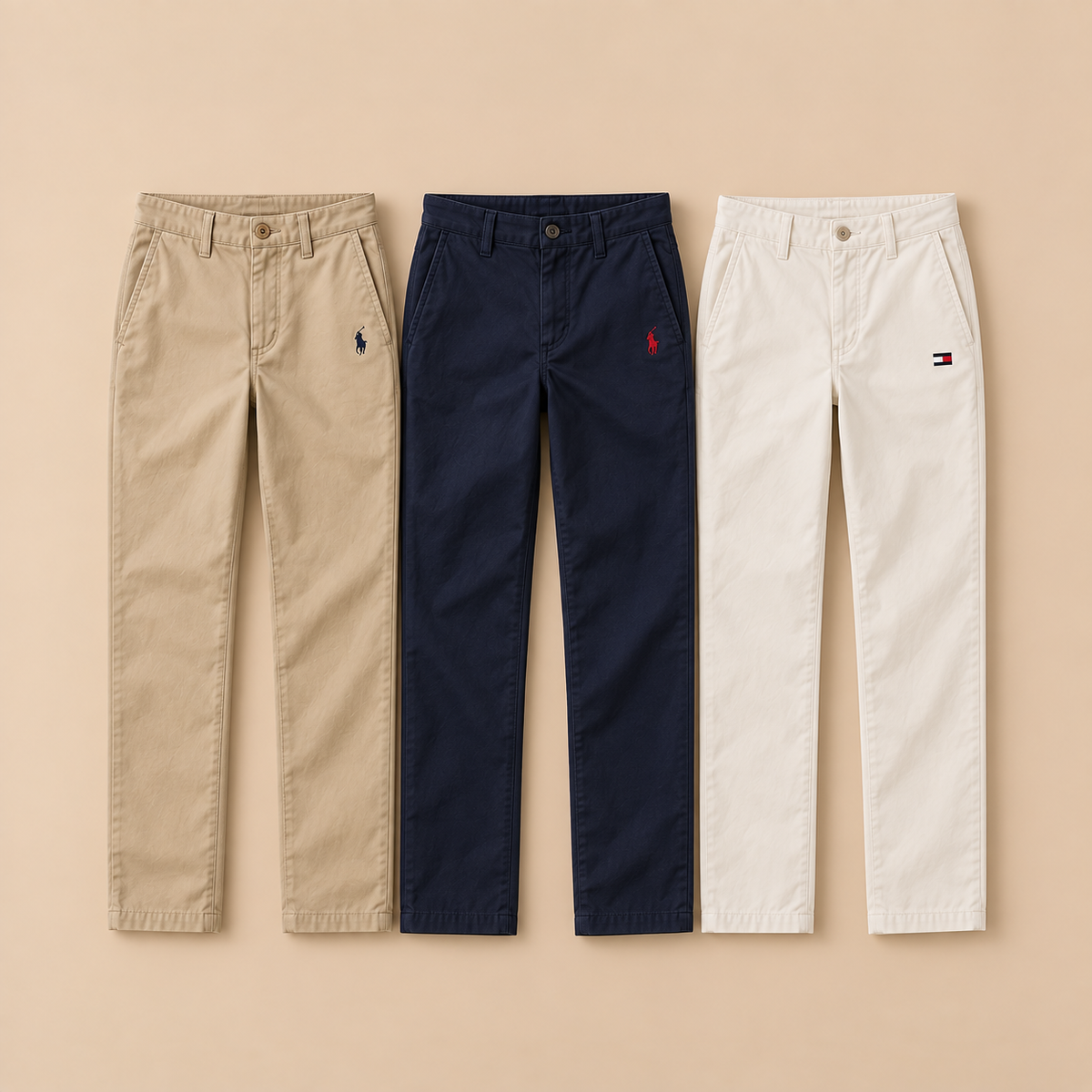 Box de pantalons Ralph Lauren et Tommy Hilfiger seconde main en lot – O'FRIP