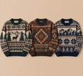 Box de pulls vintage jacquard, islandais et ethniques seconde main – O'FRIP