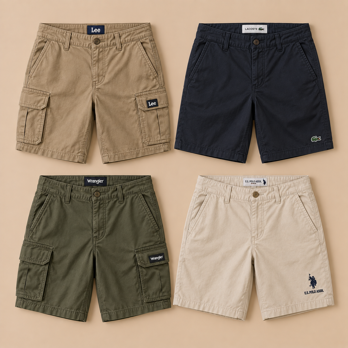 Box de shorts en coton de marques seconde main en lot – O'FRIP